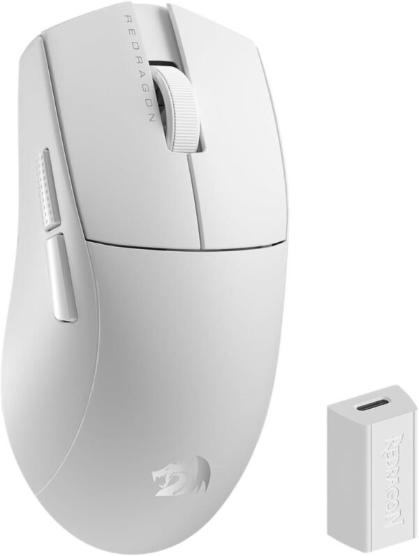 Gamer de mouse Redragon King Pro 4K 2600DPI Bluetooth sem fio 7 Botões Brnaco M916W-Pro-4k