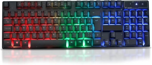 Kit Teclado Gamer semi mecanico pc ps4 abnt2 fone fone de ouvido jogador estéreo e mouse led 3200 dpi para jogos ps4 ps5 notebook para jogadores… - Image 3