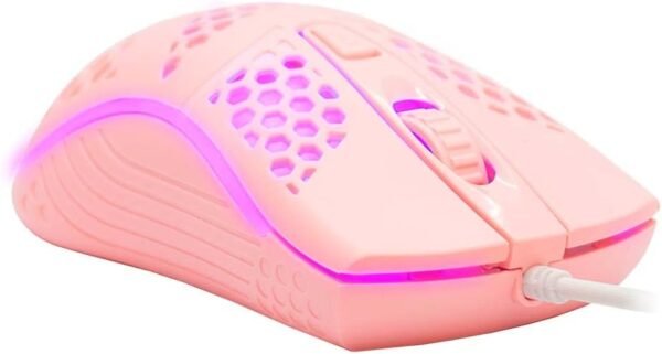 ELG MGDWL3 - MOUSE Gamer Dragon War Light 2400dpi 7 núcleos 70g Ultraleve Rosa - Image 2