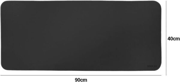 Mousepad Pad Pad Eddias em Couro Ecologico 70x30cm - (Preto) - Image 6