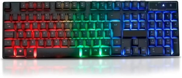 Kit Teclado Gamer semi mecanico iluminado liderado para pc ps4 ps5 xbox notebook abnt com mouse pad gamer… - Image 4