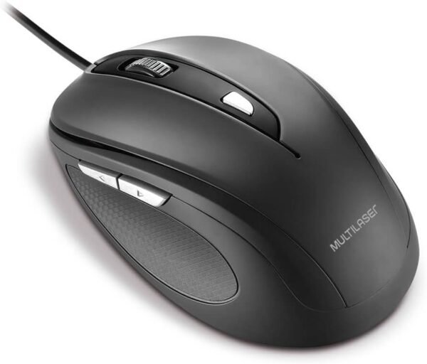 Mouse Multilaser Comfort 6 Botões USB Preto - MO241 - Image 2