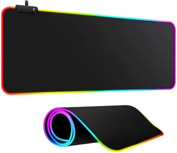 Mouse Pad Gamer LED RGB Grande Estendido Macio com 14 Modos de Iluminação 800mm x 300mm Speed ​​USB - Image 5