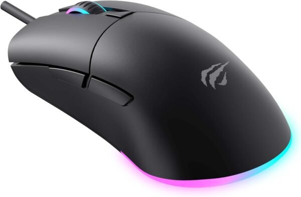 Jogador de mouse Havit MS1038 RGB Programável, 7 Botões, 1200-2400-3200-4800-6400-8000 DPI, USB - Image 4