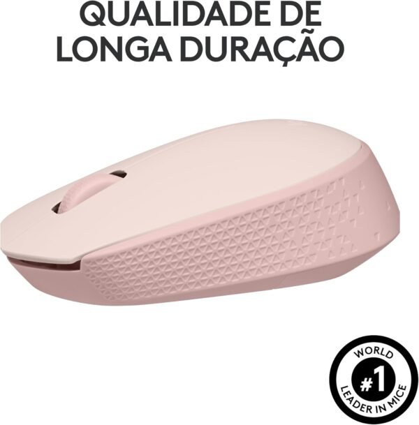 Mouse SEM Fio Logitech M170 COM Design AmbideStro Compacto, Conexão USB E Pilha Incusa - Rosa - Image 5