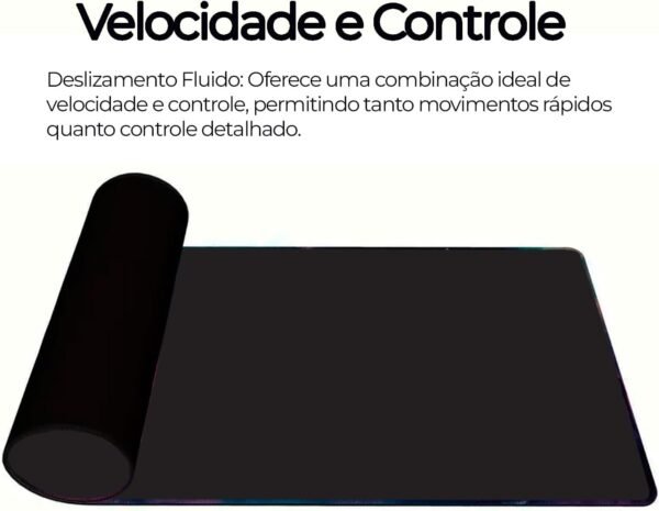 Mouse Pad Gamer Speed ​​Extra Grande Anti -Derrapante PROFissional Pad Pad Large largo 120x60 - Preto - Image 8