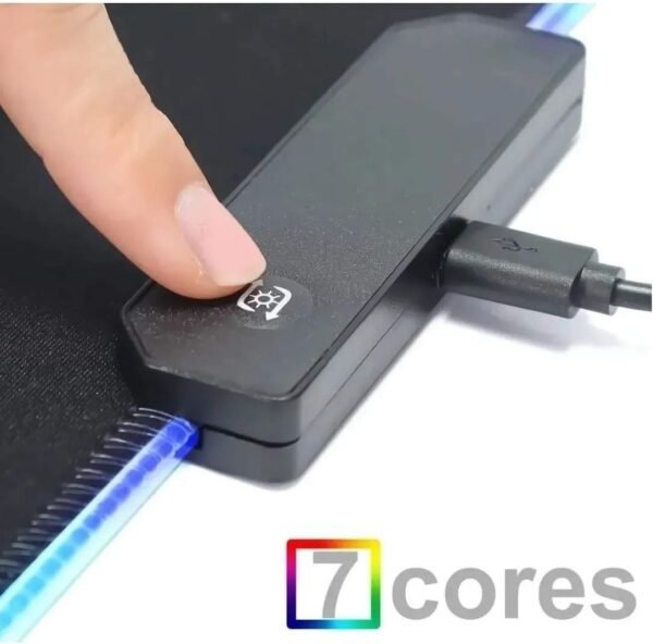 Mouse Pad Led RGB Gamer Gaming Tecido Speed ​​Tapete Extra Grande 80cm x 30cm costurado mousepad - Image 5