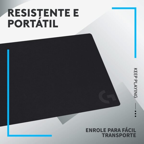 Mouse pad de tecido com base antiderrapante Logitech g240 otimizado para jogos e com superfície de atrito moderado - Image 6
