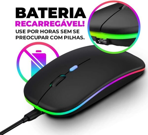 Mouse sem fio recarregavél - Image 3