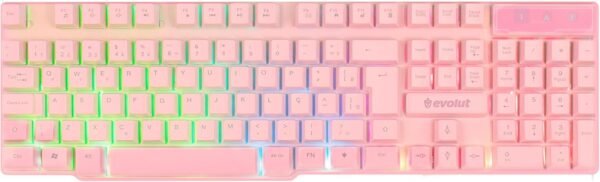 Combo jogador Rosa (Teclado+Mouse+Fone) EG53 - Evolut - Image 2