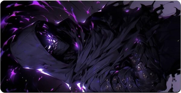 Novo Mouse Pad Gamer Speed ​​Speed ​​Extra Grande Pad Profissional Premium Com Borda Costurada 90x40 - Ninja Sombra Roxo - Image 2