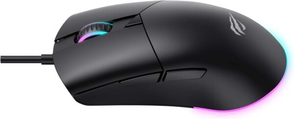Jogador de mouse Havit MS1038 RGB Programável, 7 Botões, 1200-2400-3200-4800-6400-8000 DPI, USB - Image 3