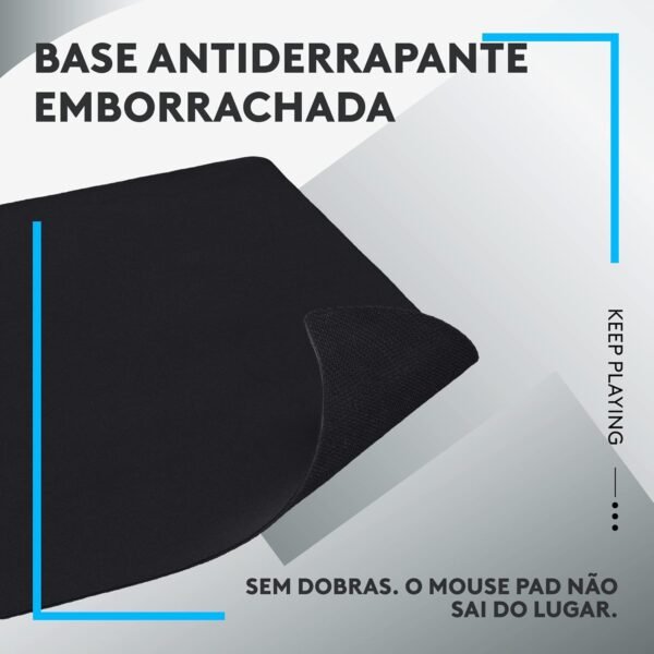 Mouse pad de tecido com base antiderrapante Logitech g240 otimizado para jogos e com superfície de atrito moderado - Image 5