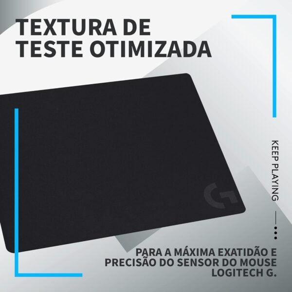 Mouse pad de tecido com base antiderrapante Logitech g240 otimizado para jogos e com superfície de atrito moderado - Image 4