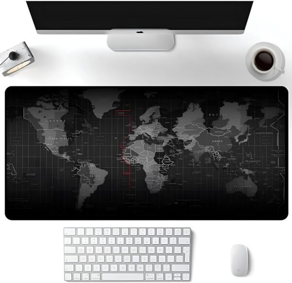 Mouse Pad Gamer LINHA Premium Speed ​​Extra Grande Pad Pad Profissional Macio Base Antiderrapante Confortável Com Borda costurada 70x35 mapa mundi - Image 2