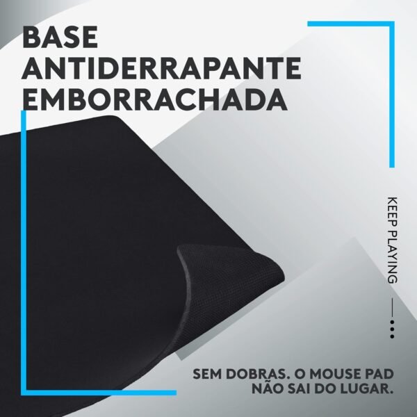 Mouse pad extra grande de tecido com base antiderrapante Logitech g840 otimizado para jogos e com superfícios de atrrito moderado - Image 6
