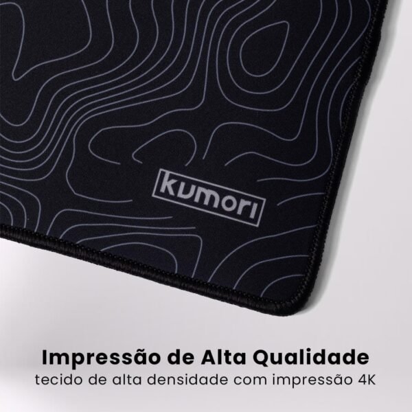 Kumori Deskmat Mouse Pad Grande Gamer Speed ​​Neoprene Antiderrapante Resistente à Água (90x40 cm, máscara Kitsune) - Image 7