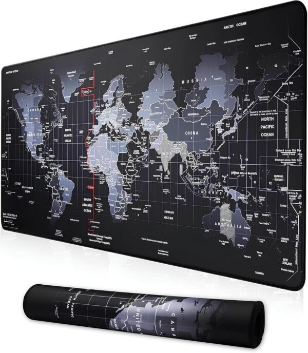 Mouse Pad Gamer LINHA Premium Speed ​​Extra Grande Pad Pad Profissional Macio Base Antiderrapante Confortável Com Borda costurada 70x35 mapa mundi - Image 7