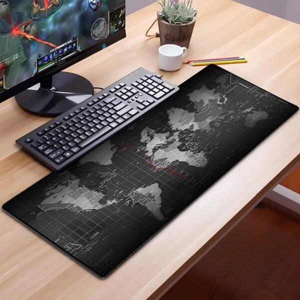 Mouse Pad Gamer LINHA Premium Speed ​​Extra Grande Pad Pad Profissional Macio Base Antiderrapante Confortável Com Borda costurada 70x35 mapa mundi - Image 9