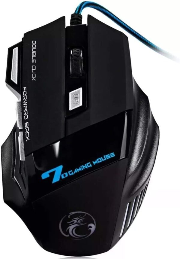 Mouse Gamer Laser 3200DPI PROFISSONAL USB LED 7 BOTONS COM