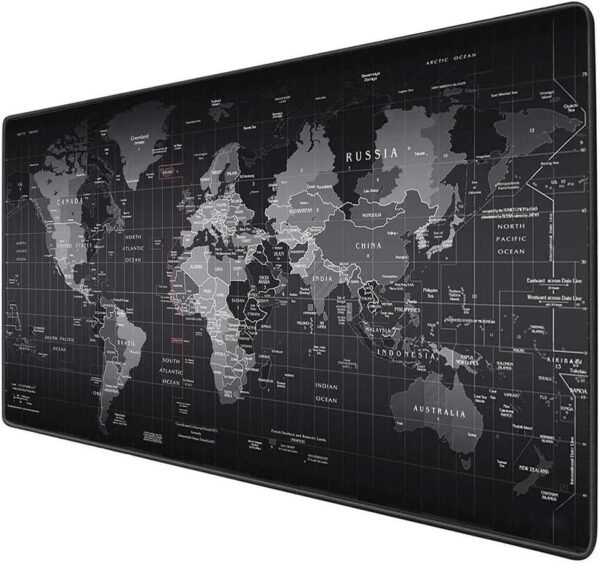 Mouse Pad Gamer LINHA Premium Speed ​​Extra Grande Pad Pad Profissional Macio Base Antiderrapante Confortável Com Borda costurada 70x35 mapa mundi