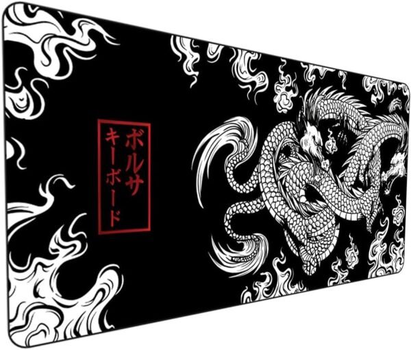 Mouse Pad Gamer Speed ​​Extra Grande Anti -Derrapante PROFISSÃO PROFissional Pad grande largura de 90x40 -dragão chines japones