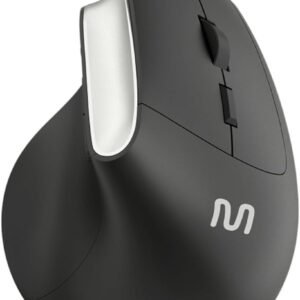 Mouse sem fio ergonomico vertical silencioso 1600dpi preto multi - mo384