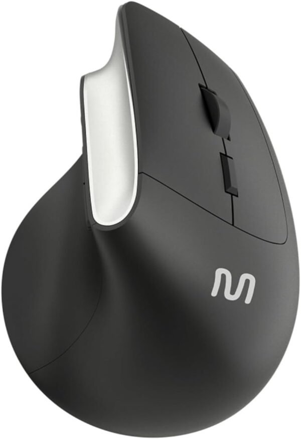 Mouse sem fio ergonomico vertical silencioso 1600dpi preto multi - mo384