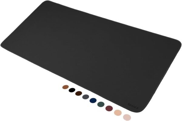 Mousepad Pad Pad Eddias em Couro Ecologico 70x30cm - (Preto)